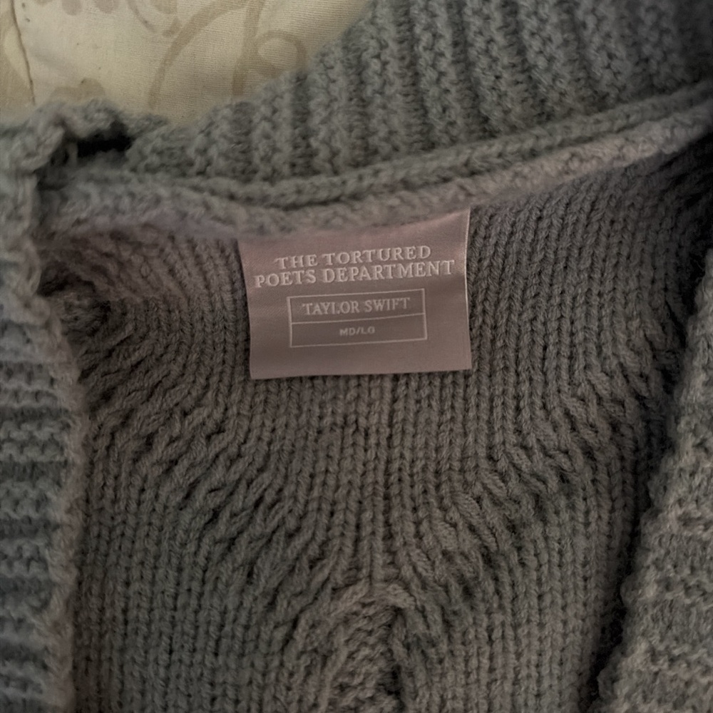 Taylor Swift Tortured Poet’s Department Cardigan M/L - Picture 3 of 8
